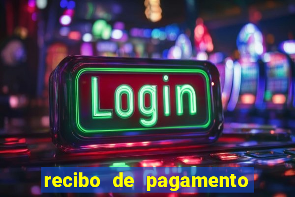 recibo de pagamento em word